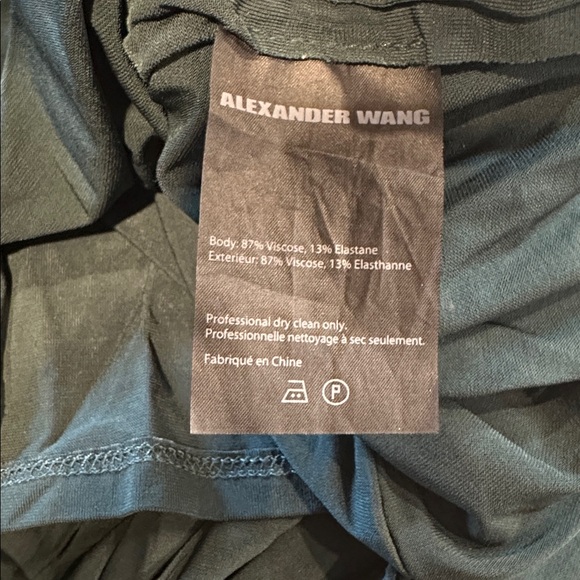 Alexander Wang Draped Midi Dress Size 4 - Picture 6 of 6